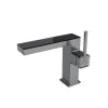Luxury Modern Single-Hole Basin Faucet Digital Display Brushed Gold Hot Cold Water Mixer Tap Ceramic Brass Bathroom Taps
