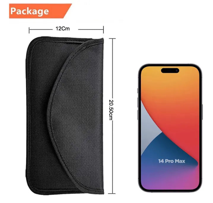 Device Shielding Travel Data Security Privacy Premium Phone Faraday Bag for Signal Blocking Anti Tracking Anti Spying Protection