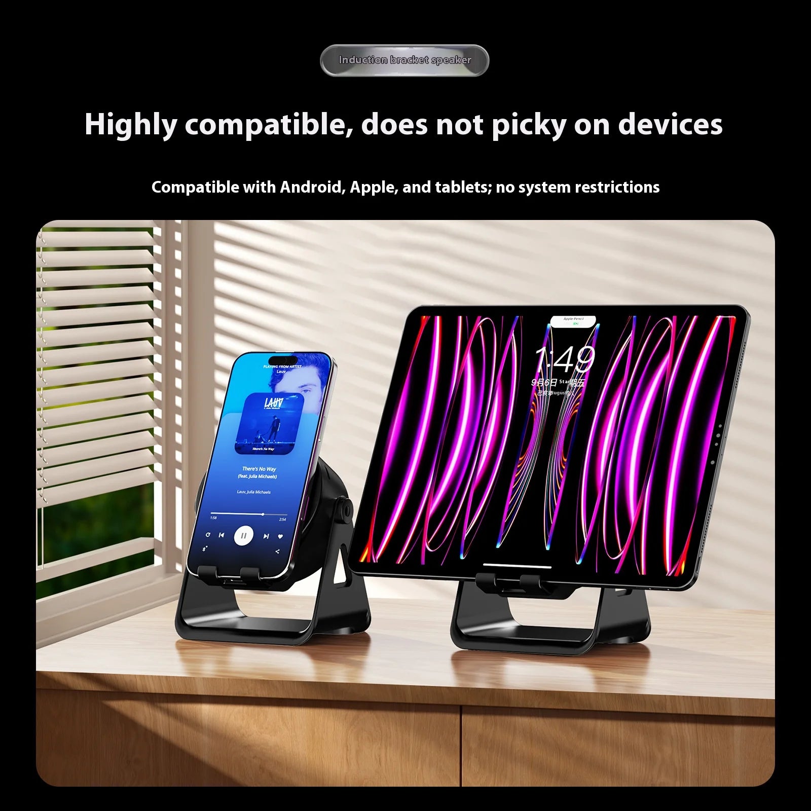 Magnetic RGB Mini  Speaker  Trendy Audio Gadget for Teens, Travel & Study