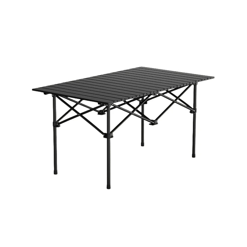 Modern Design Portable Folding Carbon Steel Picnic Table for BBQ Camping Tours-Outdoor Egg Roll Egg Roll Wood