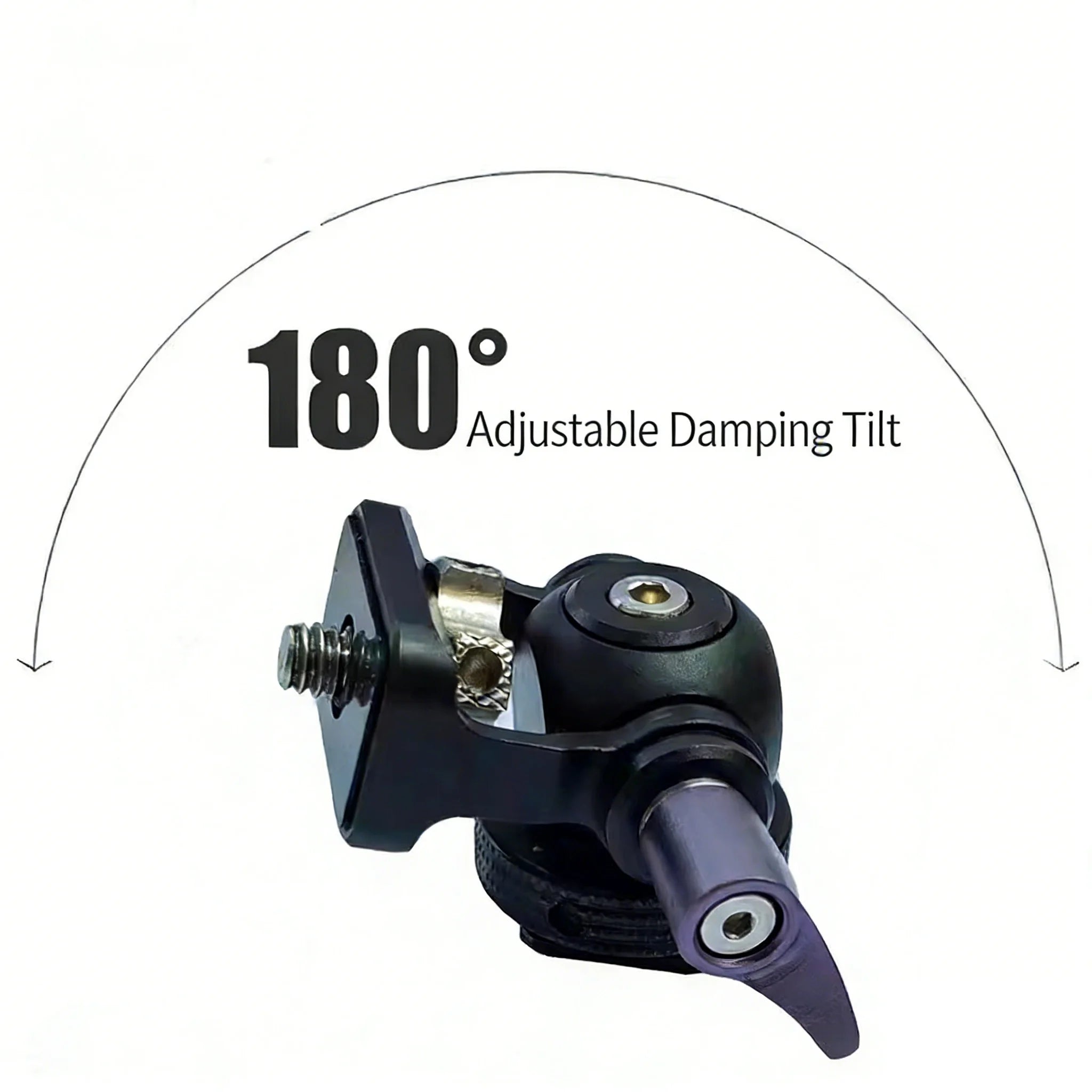 Snail Camera Monitor Adapter 180 Adjustable Damping Tilt Bracket Compact Metal Stabilizer Mount for DSLR Camcorder Accessory