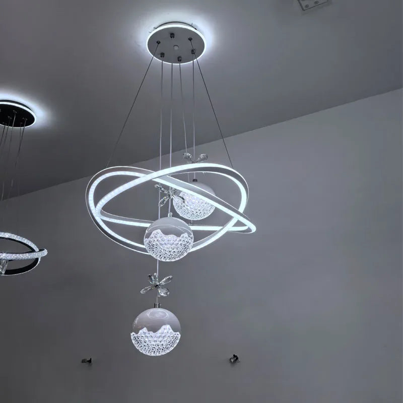 Modern Simple 2700K Cross-Border Restaurant Dining Room Chandelier Advanced Sense Pendant Lights Zhongshan Lamps Internet