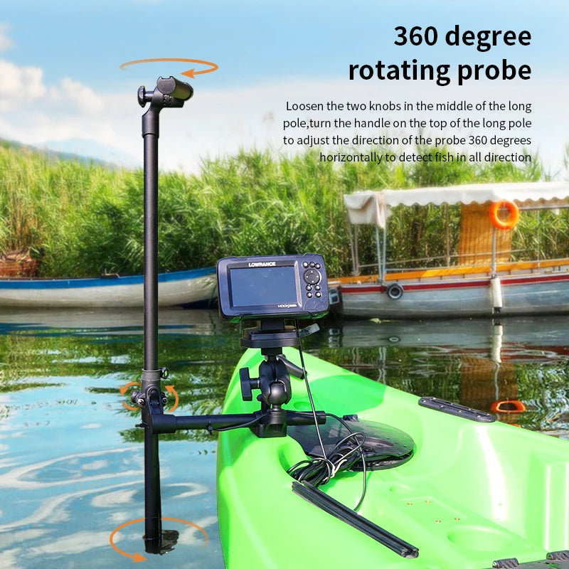 Transducer, Pole Mount Fish Finder Mount for Lowrance,Garmin,Humminbird