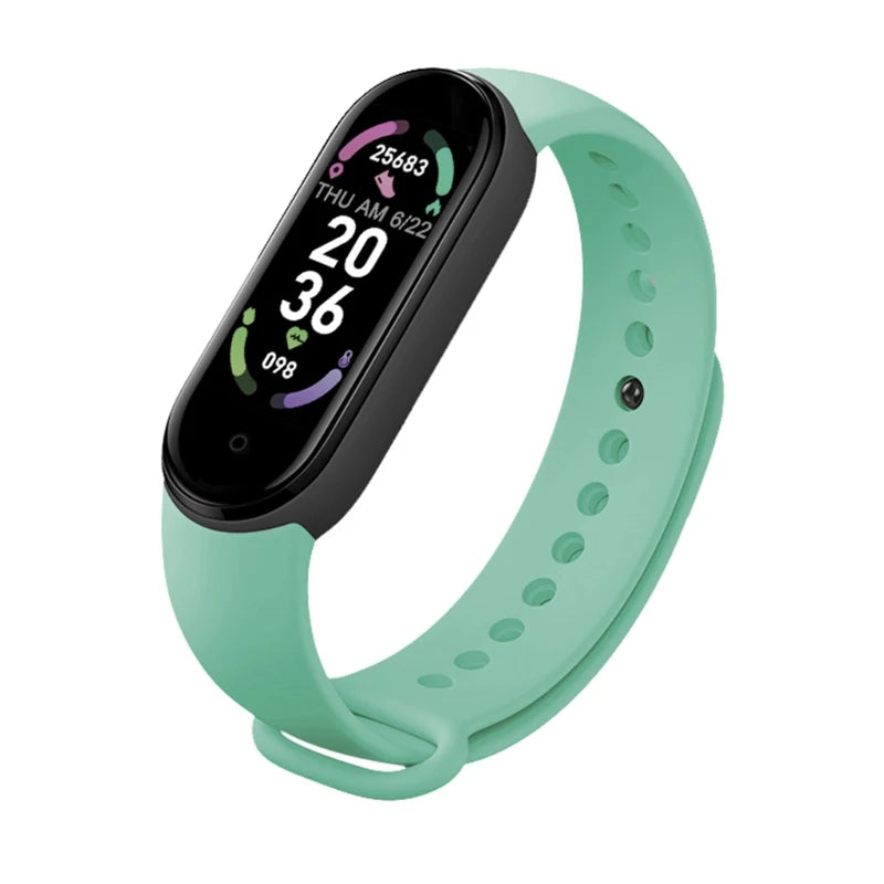 2022 Customized M6 Smart Strap Waterproof Sports Fitness Tracker Wrist M6 Bracelet Wearable Device Wristband Smart Watch