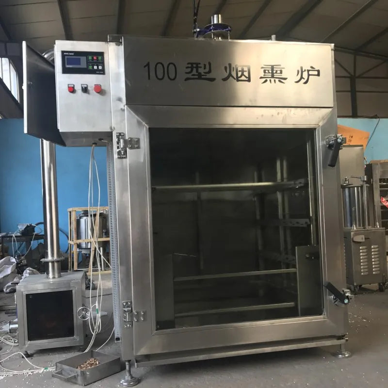 Steam Heating Meat Sausage Baking Machine/Multi-function Different Capacity Smoked Furnace /With Trolley Meat Steam Smoke Oven