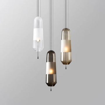 Nordic Glass Pendant Lamp Minimalist Creative Restaurant Pendant Light Bedroom Hanging Light Modern Decorative Lighting Fixtures