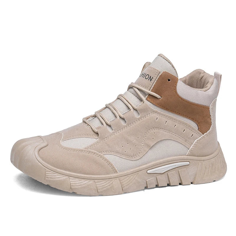 S 39-44 Men's New Non-slip Wearable Sneakers Fashionable Versatile High-top Platform Casual Shoes for Men