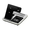 2024 New Product 5 in 1 Wireless Chargers Automatic Lifting Fast Charger Multifunctional  Alarm Clock for iphone 15 Night Light