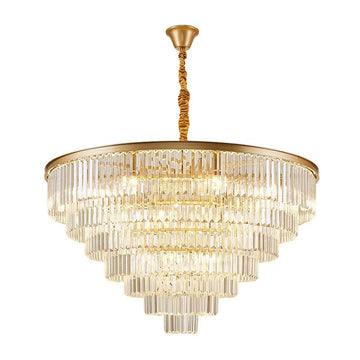 Modern E14 Crystal Ceiling Light Suspended Chandelier for Hotels Bedrooms Dining Rooms
