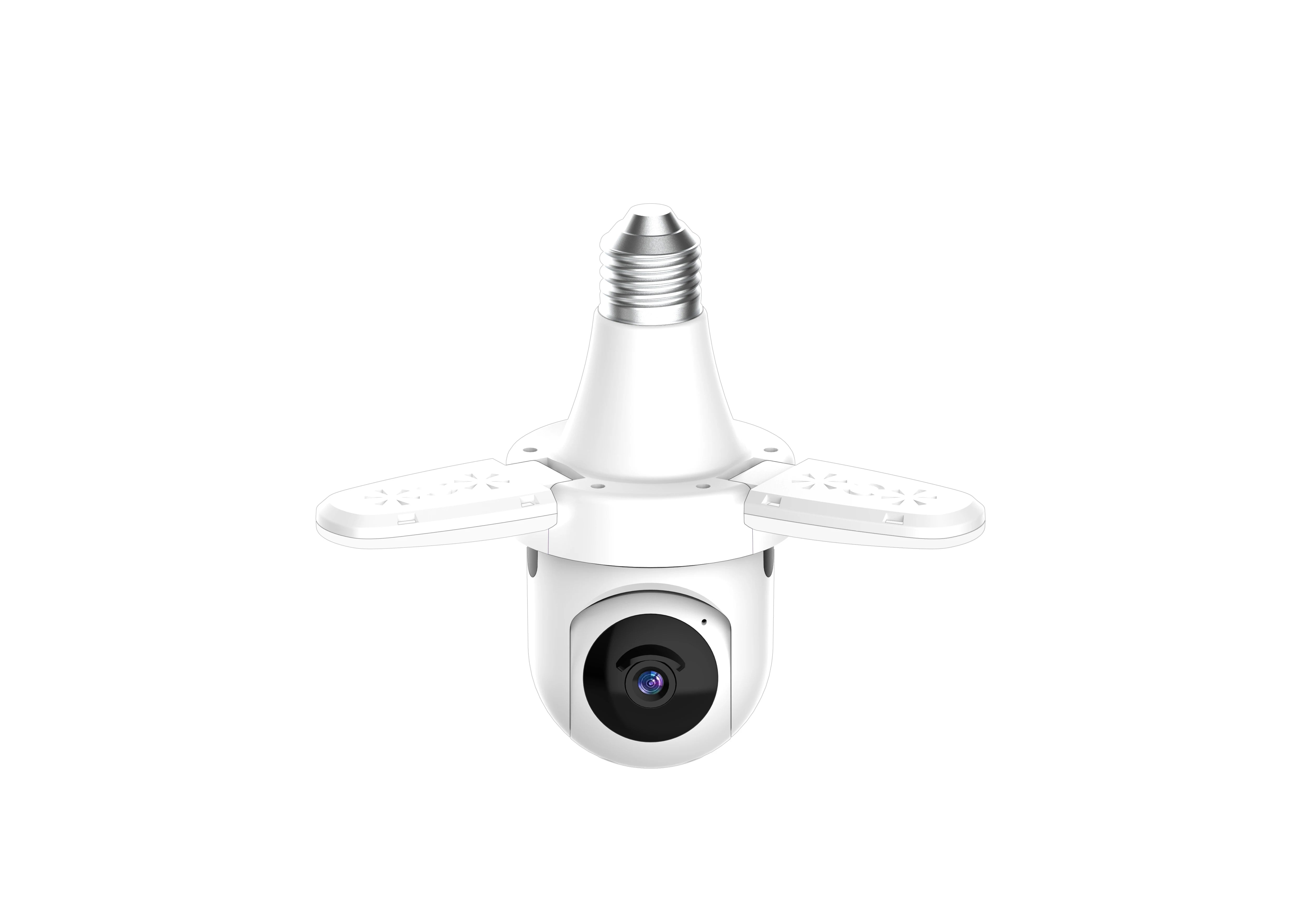 2MP House Indoor 360 Degree Surveil 2.4G 5G WiFi CCTV Bulb Camera Hopeway Wireless Smart Security Light Bulb Camera