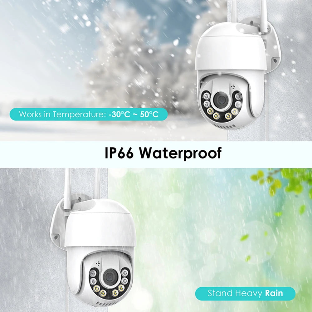 2022 New Arrival 17SEE APP Outdoor Security 2MP CCTV Cameras Wireless PTZ Dome Infrared Night Vision Waterproof CCTV Camera