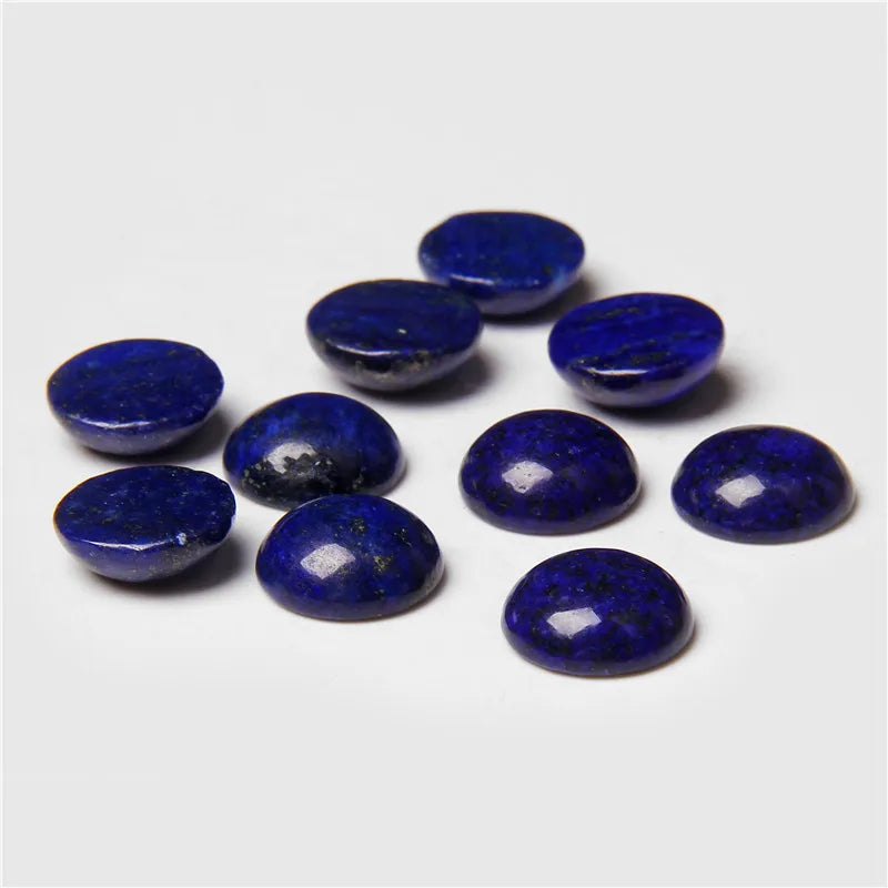 4/6/8/10/12/14mm Natural Stone Cabochon Round Semi-precious Cameo Fit DIY Ring Earring Bracelet Jewelry Making Finding 10pcs/lot