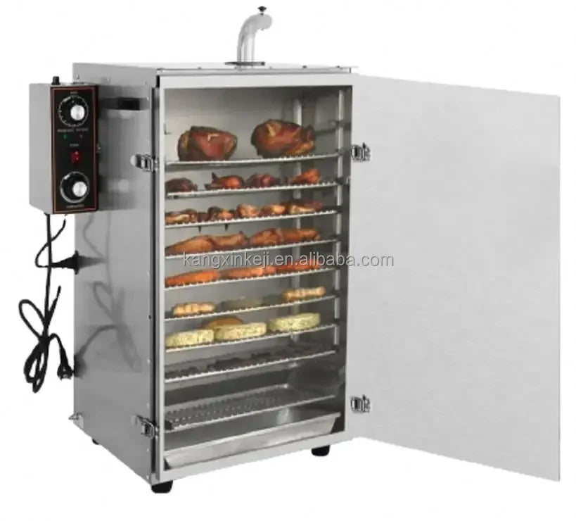 Multifunction House Smoker Heating Bacon Fish Meat Smoking Sausages Gas Type Big Smokers Chamber Room Smoke Machine