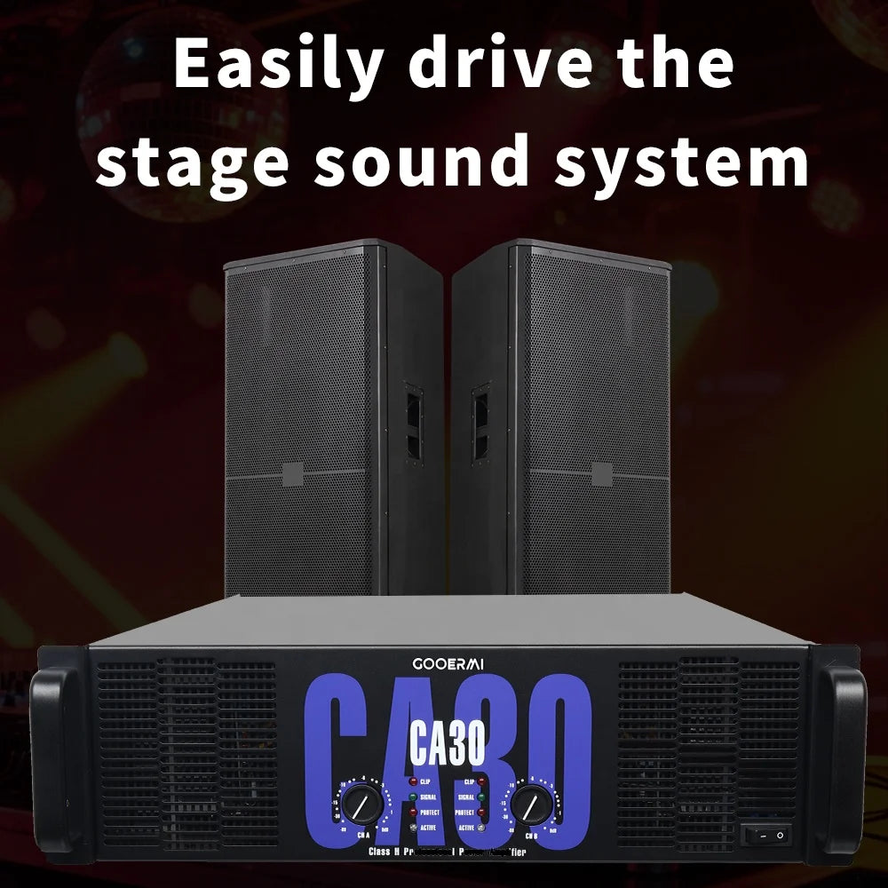 CA30 Good Quality Professional CA Amplifier CA30 3U Class H Amplifier 2 Channel Power Amplifier 1500W Amp for Music Stage