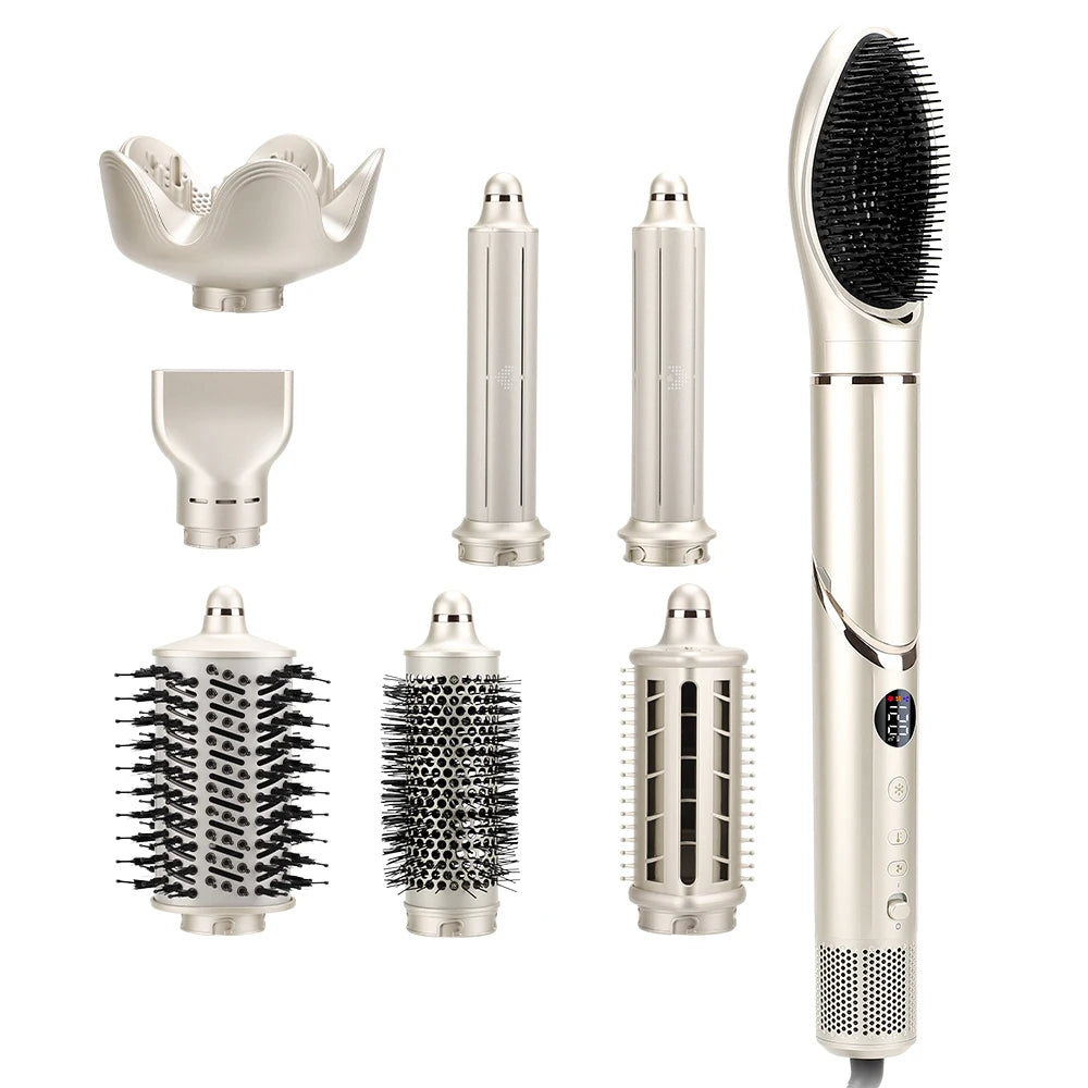 8 in 1 Air Styler Hair Styling Tools Professional Salon Multi Styler Automatic Wrap Curlers Ionic 110000RPM Hair Blow Dryer
