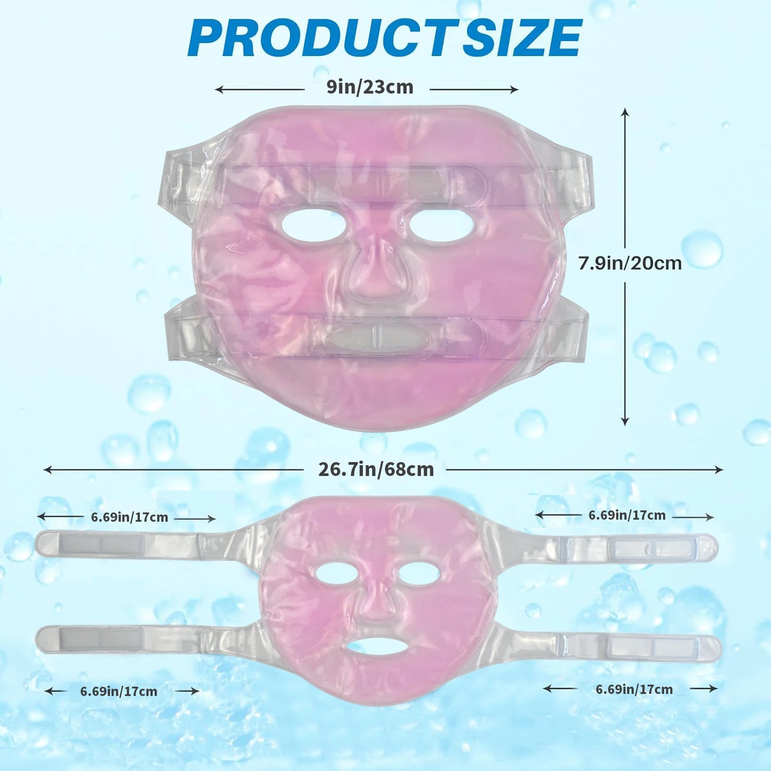 Multi-Function Personal Home Use  Facial SPA Tool Hot Cold Therapy Gel Face Mask for Migraine Stress Relief