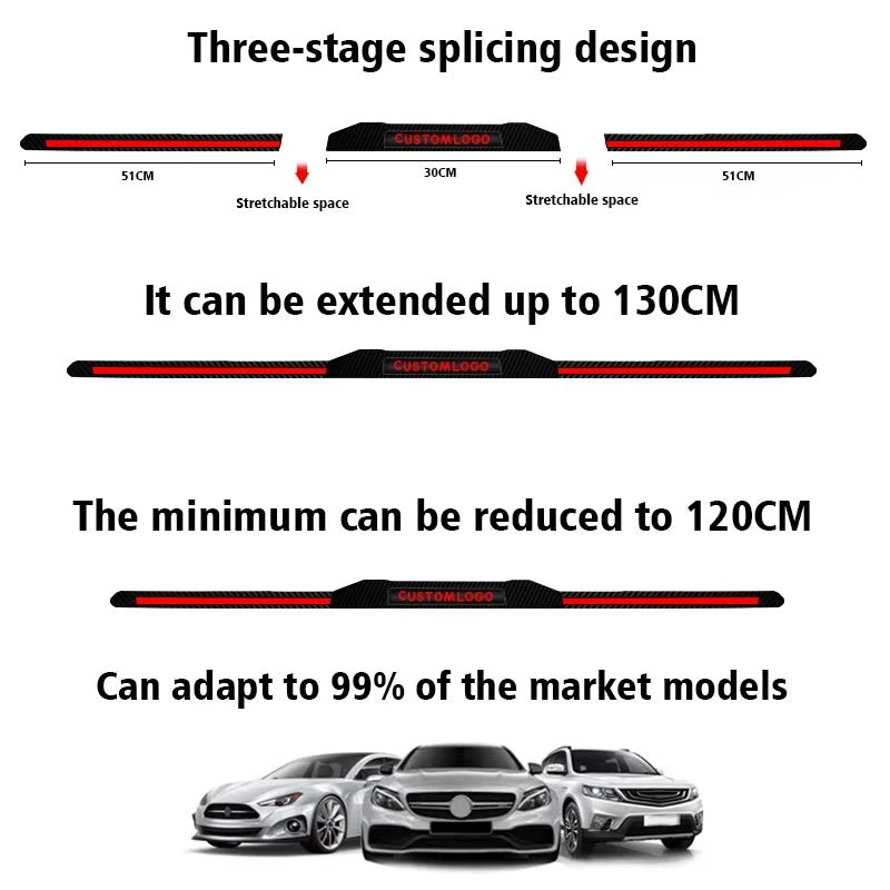 DIY Adjustable Car Tail Wing Decorative Lights Brake & Steering Dynamic Warning Accessories