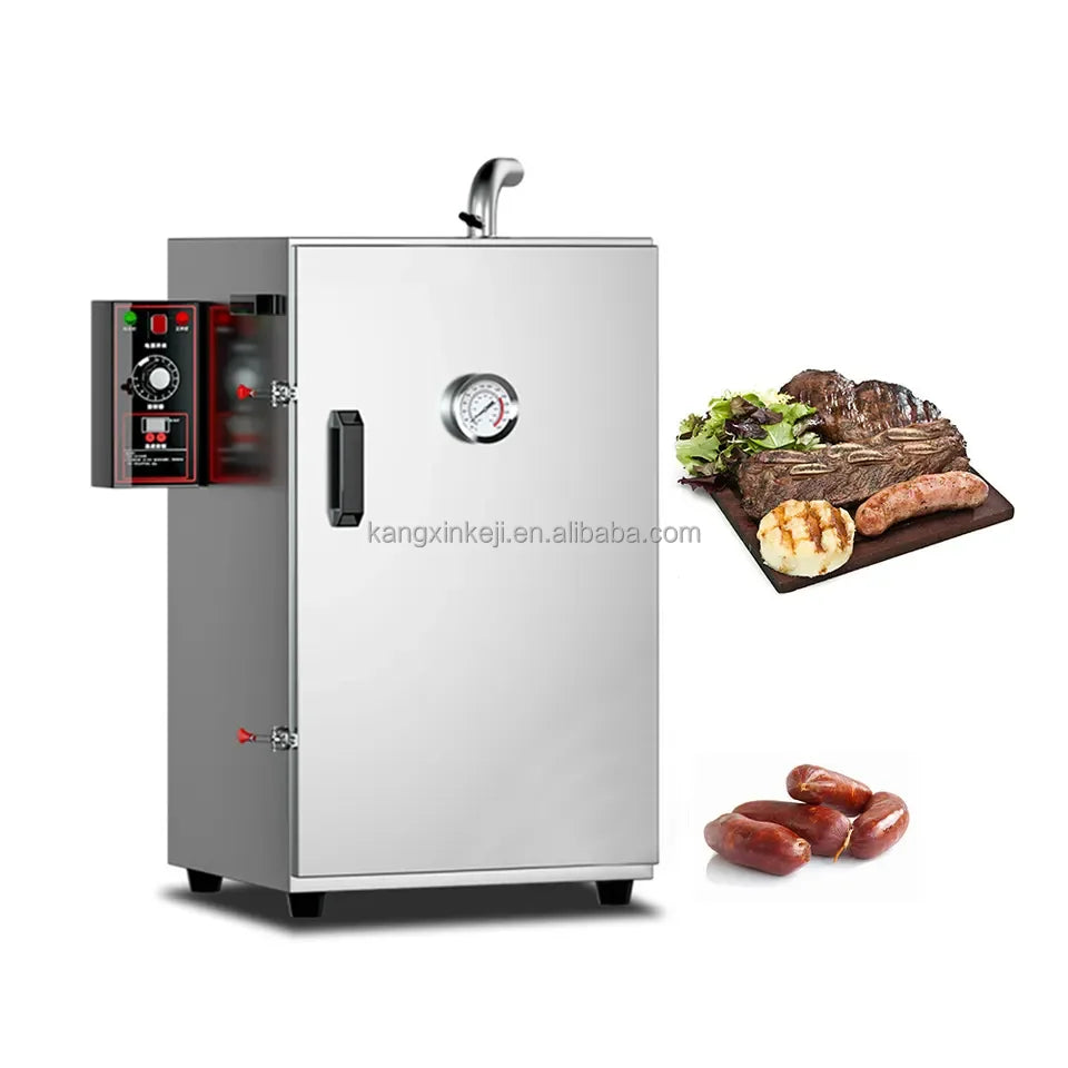 Multifunction House Smoker Heating Bacon Fish Meat Smoking Sausages Gas Type Big Smokers Chamber Room Smoke Machine