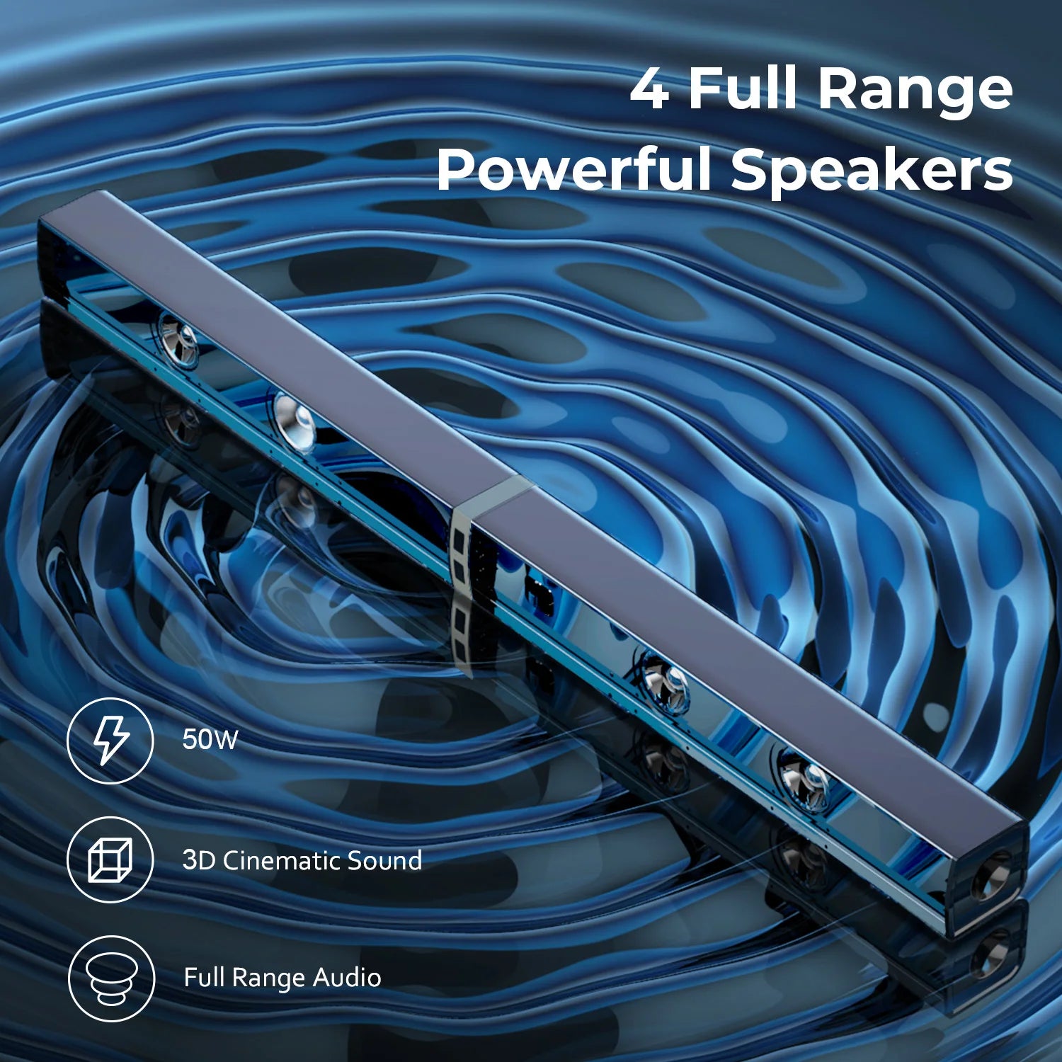 New Home Theater Soundbar for Tv Wireless Speakers Sound Bars for TV with ARC/OPT/AUX/Remote Control