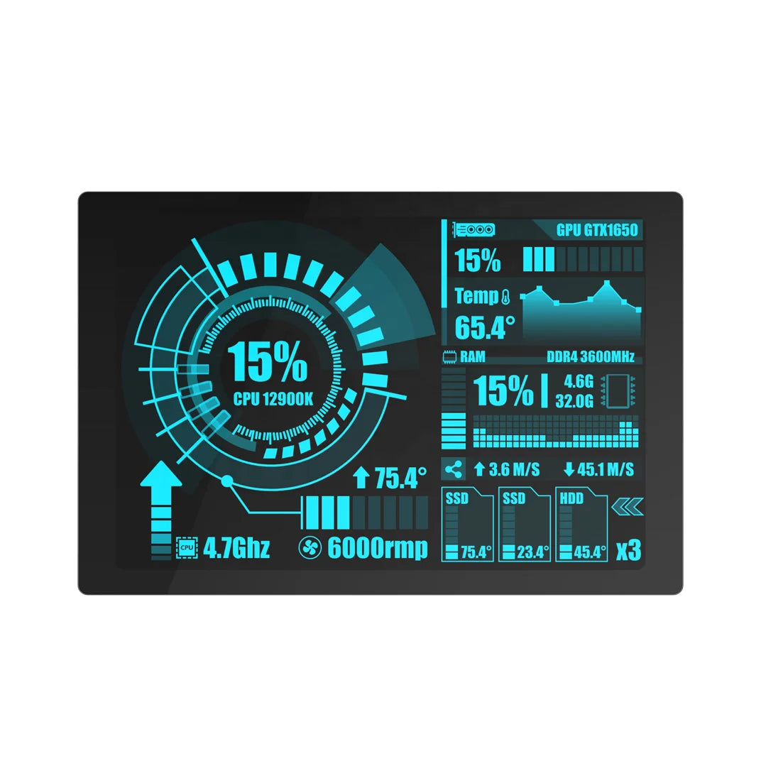 WT32-SC01 PLUS 16MB ESP32 Display IPS LCD Touch Screen Linux 3.5 Inch Esp32-s3 LCD Module All-fit Black Effect Smart Displays
