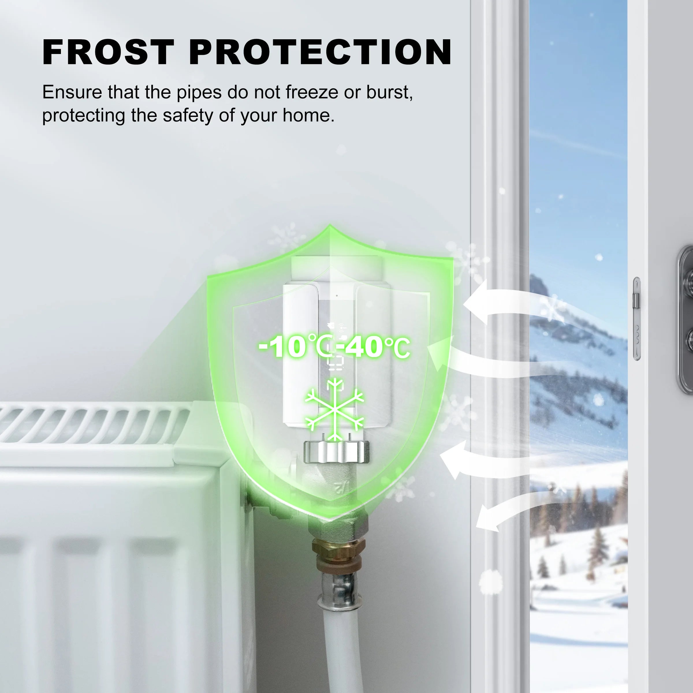 GIRIER TRV Tuya Smart ZigBee Temperature Controller Radiator Valve Thermostatic Thermostat With Hd LED Screen