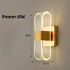 Minimalist Modern Bedside Lamp Creative Bedroom Living Room Nordic Led Ultra Bright Aisle Background Wall Light