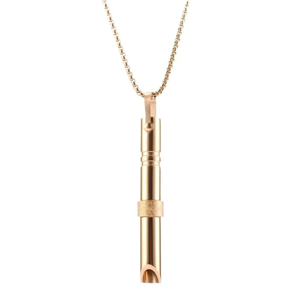 Anti-Anxiety Jewelry Breathing Necklace for Breathwork Anxiety Breathing Tool Stress Relief Anxiety Necklace for Women Men Baby