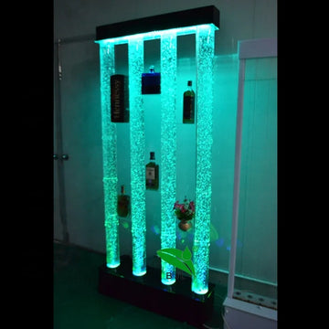 NEW Design LED Acrylic Water Bubble Glowing Tubes Night Club bar Cabinet Wall Decor