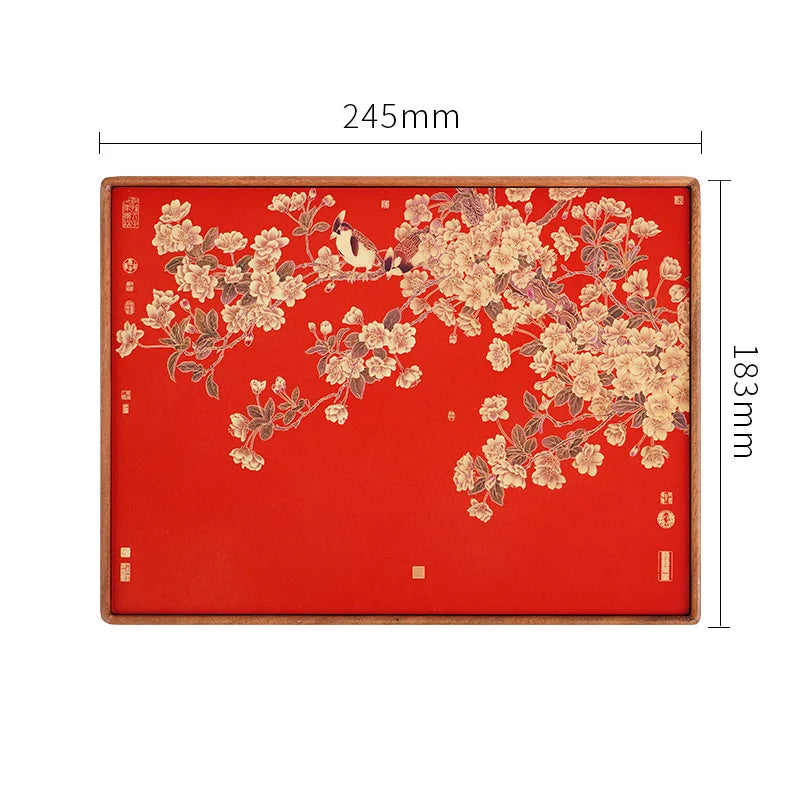 Flowers and Birds Retro Office Home Living Room Tabletop Showpiece, Suitable for Elderly Home Birthday Gift, Used for Room Decor