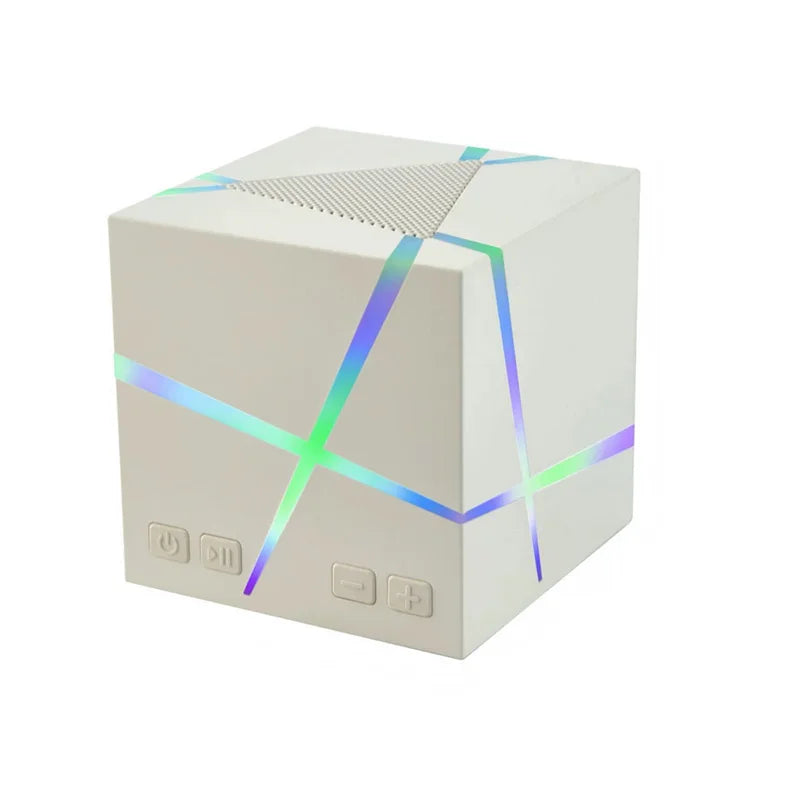 Music Sound 5W Powered Rgb Electronic Gadget Mini Cube Portable Speaker Outdoor Speaker