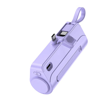 Popular Products 2025 OEM Logo Built in Cable Hiking 5000mAh Large Capacity Portable Battery Charger for iphone Mini Power Banks