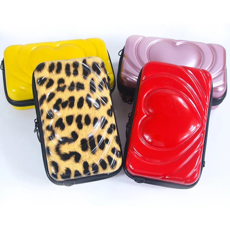 Wholesale Mini Carrying Shoulder Strap ABS PC Hard Shell Bag Portable Women Cosmetic Organizer Makeup Case