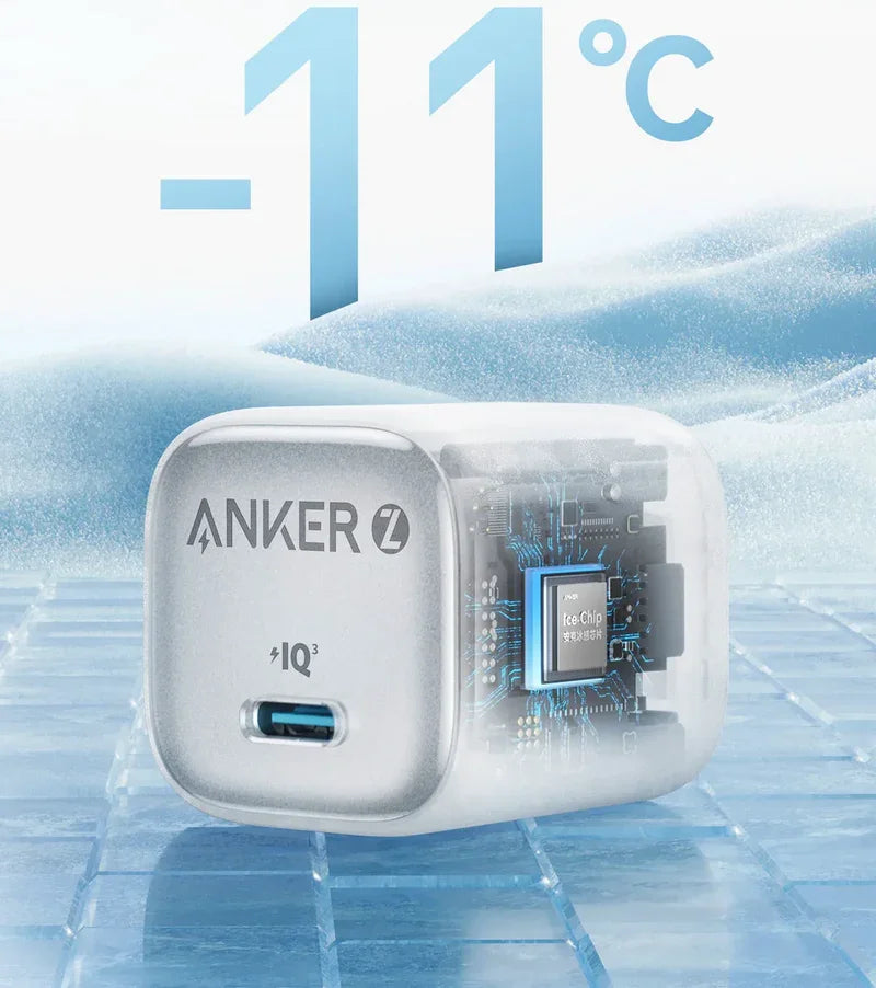 Anker 30W PD Charger Zolo PD30W 20W USB C GaN Fast Charging PIQ 3.0 Foldable PPS for iPhone and for Galaxy