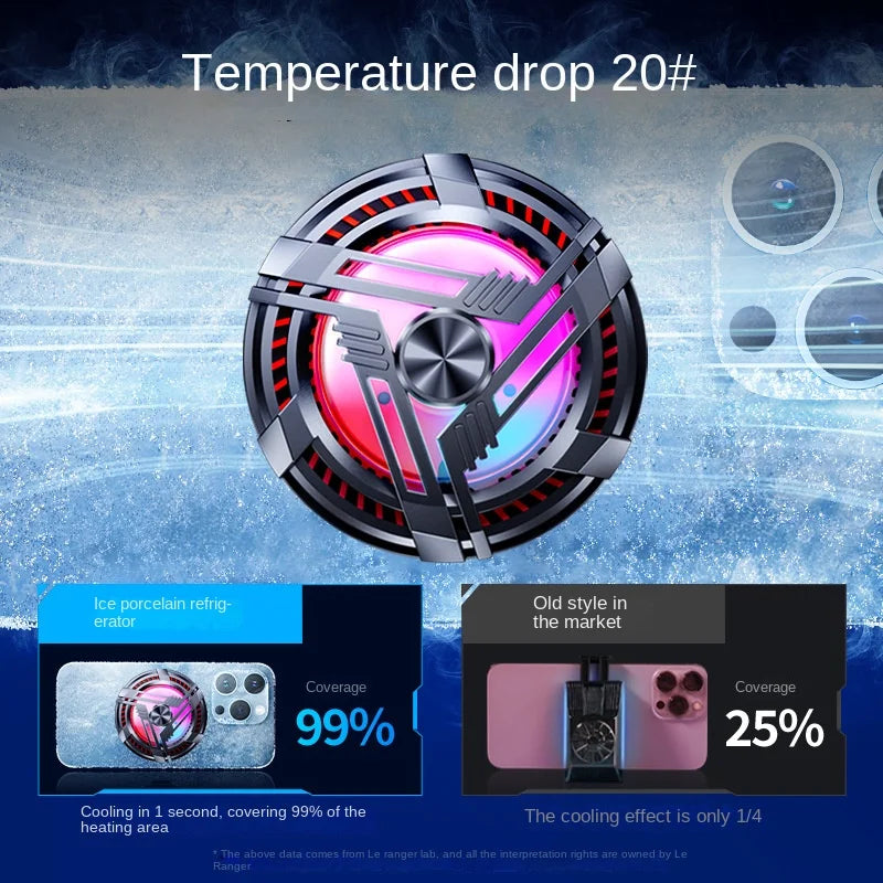 New AL02 Mobile Phone Icing Radiator Semiconductor Magnetic Cooler with Anchor Product Category Mobile Phone Holders