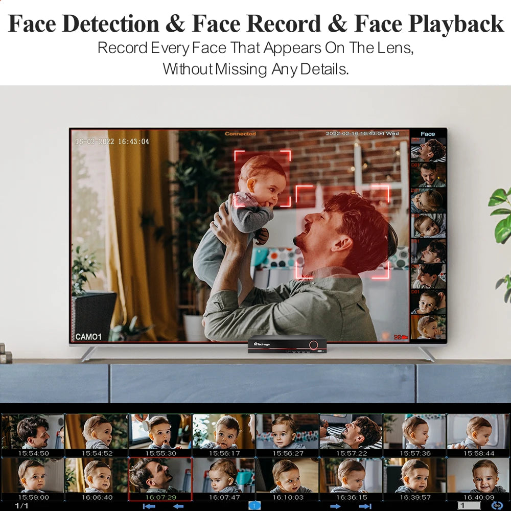 8CH Hd Display Full Color Night Cctv Cameras 8Mp Camera Poe Face Detection Cheap Ip Security Camera System