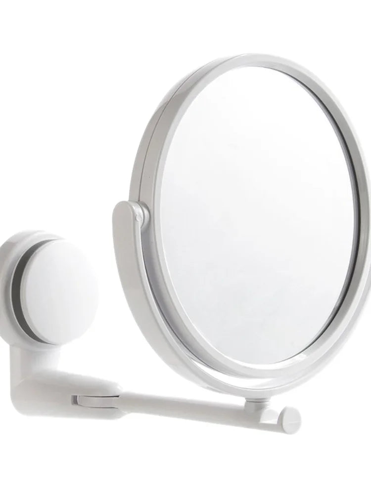 HD Plane Mirror Magnified Makeup Shaving Vanity Mirror Bathroom Wall Mounted 360 Degree Rotating Mirror  Mirror Wall  Mirrors