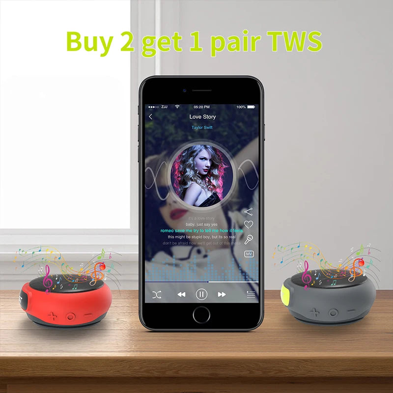 Best Seller Waterproof Bluetooth Speaker Watch MP3 Music Player  Mini Wearable Wireless Portable Solar  Bluetooth Speaker