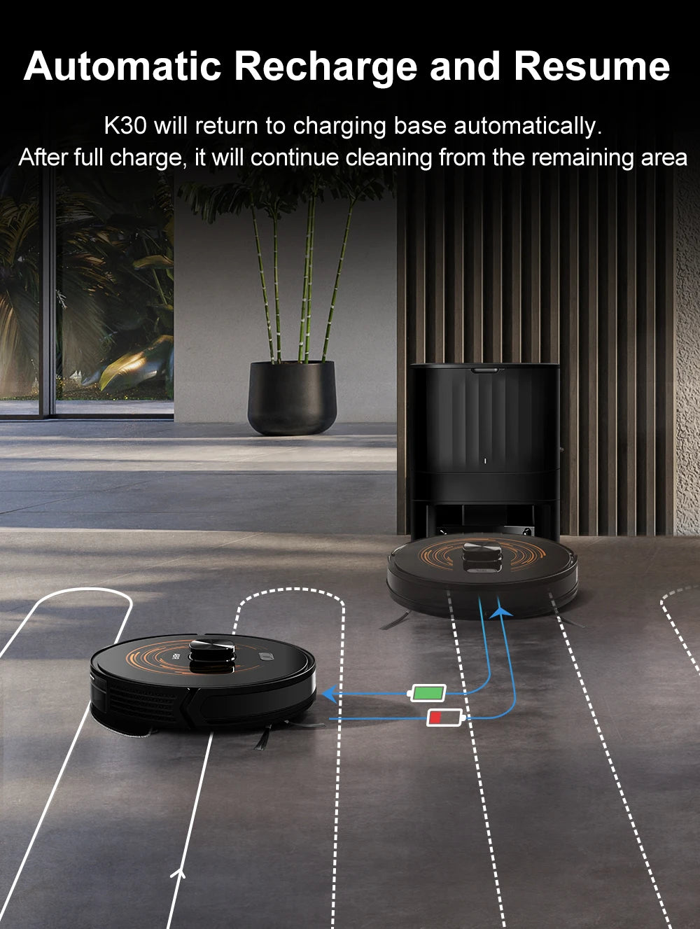 New Arrival Home Robot Vacuum Cleaner  and Dust Collector Bin Self Empty Vacuum Cleaner