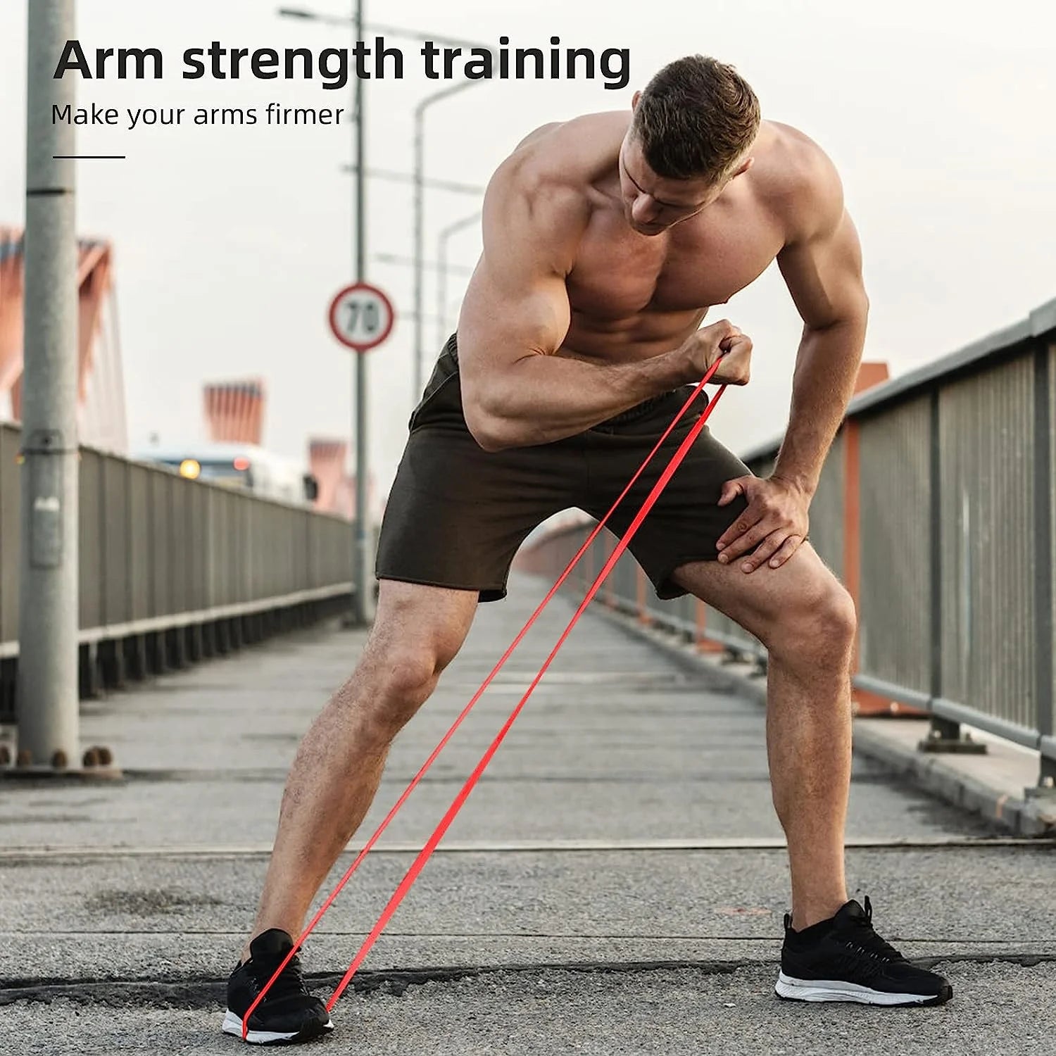 Custom Latex Rubber Pull up Resistance Bands Elastic Long Strength Training Workout Home Exercise Fitness Bands Gym Equipment