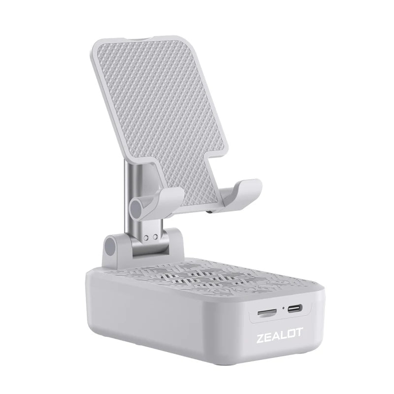 ZEALOT Z7 Phone Stand Wireless Speaker Desktop Kitchen Gadgets Phone Stand Portable Phone Stand with Speaker Birthday for Women