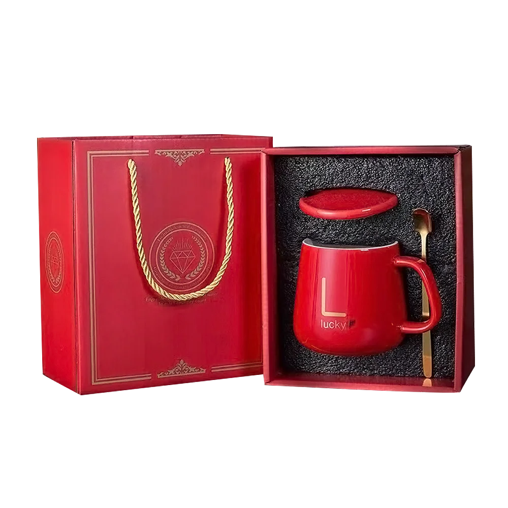 Horoscope 55 Degree Constant Temperature Thermostatic with USB Electric Smart Heated Ceramic Coffee Cup Mug Warmer Set