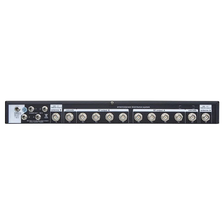 UA844+UA874 Simple Style Professional Wireless Microphone Signal Amplifier 10 Channels Antenna Distribution System