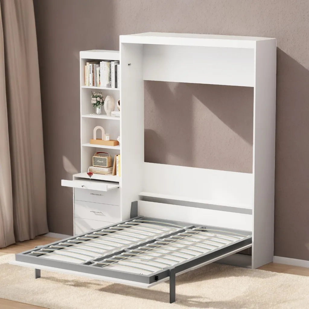 Modern Full Size US Stock MOQ ONE PC Multipurpose Space-Saving Vertical Murphy Bed Folding Hidden Wall Bed
