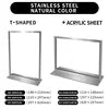 Practical Metal Desktop Menu Display Poster Board Business Card Stand for Store Office Table Decoration Accessory