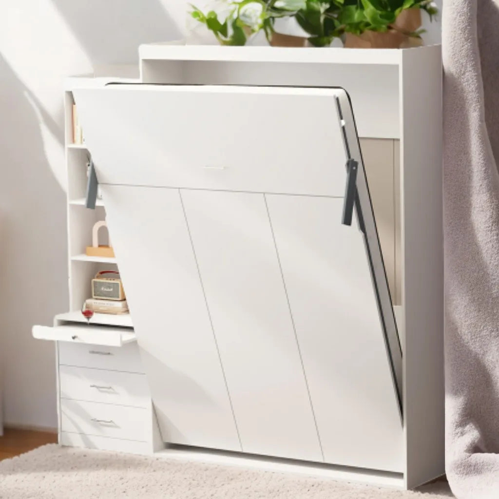 Modern Full Size US Stock MOQ ONE PC Multipurpose Space-Saving Vertical Murphy Bed Folding Hidden Wall Bed