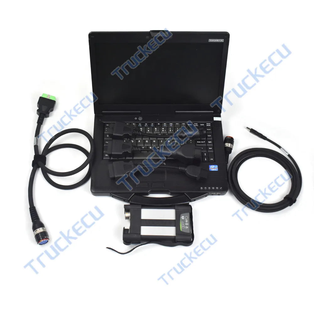 CF53 Laptop for renault UD Mack Heavy Duty Truck Diagnostic Tool VOCOM II APCI PTT Premium Tech Tool DEV2 VOCOM2 Scan