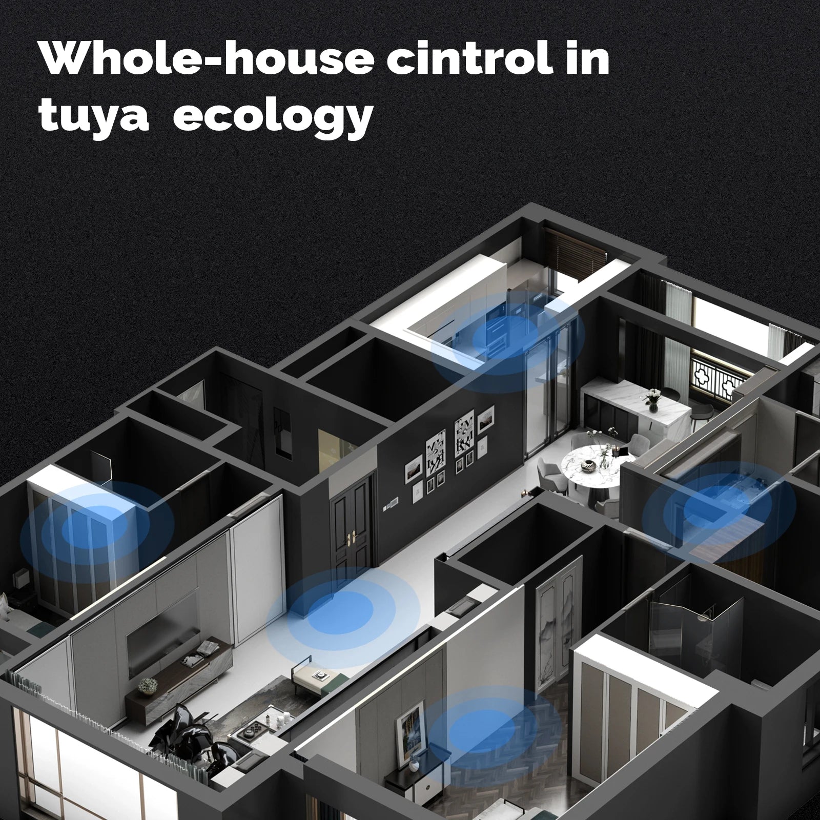 Tuya Smart Home Devices 10 Inch Multi-functional Touch Screen Control Panel Central Controller for Intelligent Scenes Switch