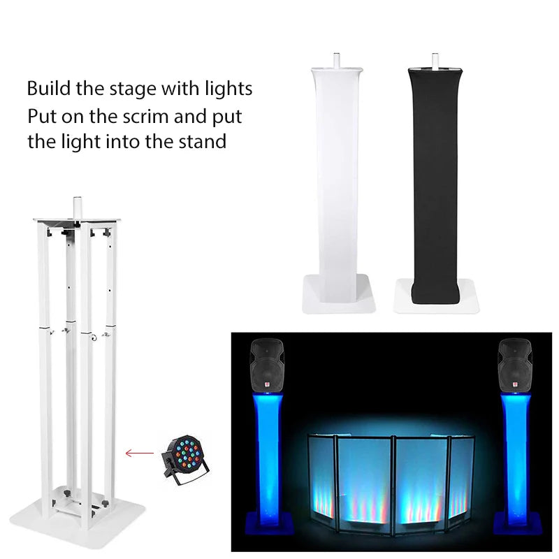 LS023 Yinyu Portable Speaker Totem Stand with Carry Bag Adjustable DJ Truss for PA Speakers, Events & Live Shows