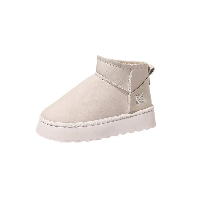 2026 New Product Designer Waterproof Warm Anti slip Winter Comfortable Fur Lining Women Casual Outdoor Shoes Snow Boots