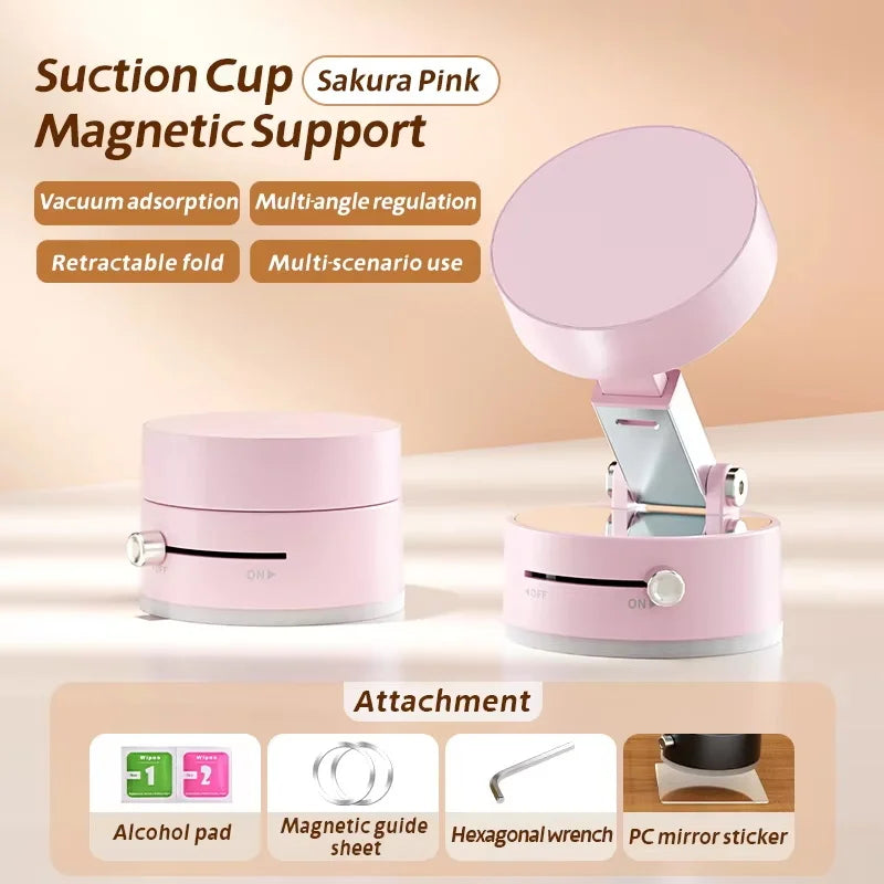 High Strength Magnetic Vacuum Suction Adjustable Car Office Mounting Bracket for Multiple Devices Mobile Phone Desk Holder A2